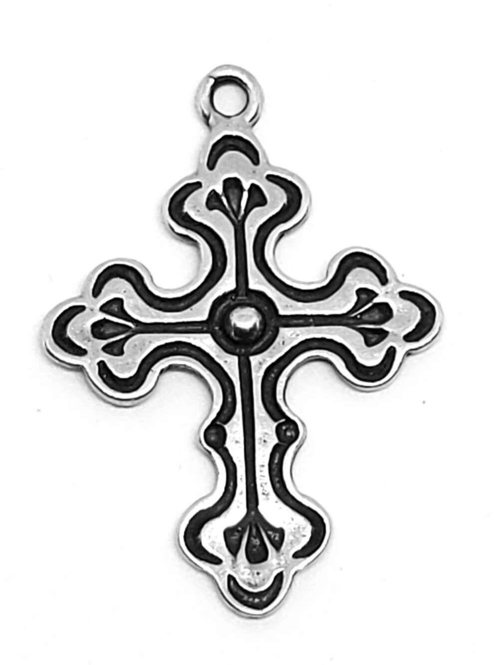 STERLING SILVER Vintage Sun West Silver Co NM SW Design Cross Charm Pendant